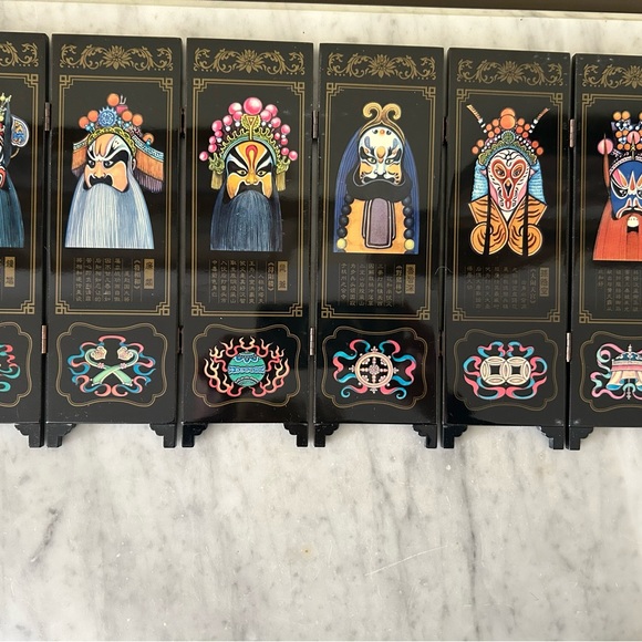 Mini Chinese Lacquerware Screen - Picture 8 of 9